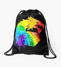 Rainbow Dragon D20 D&D Drawstring Bag