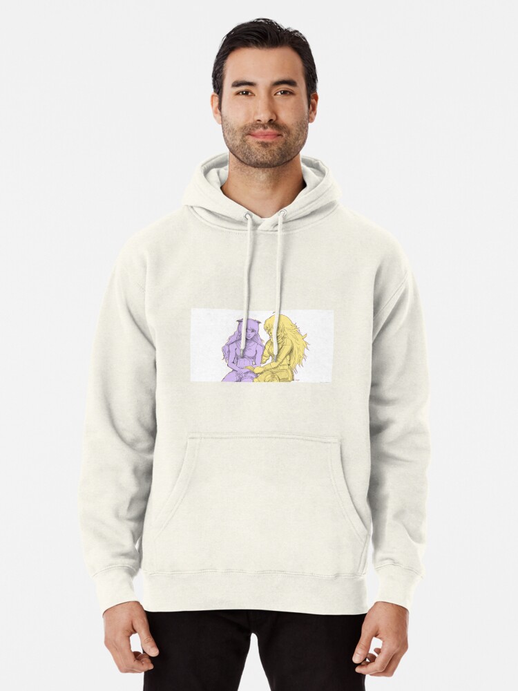 purple and gold hoodie