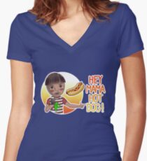 Nippon Marathon: Jack Cactus Women's Fitted V-Neck T-Shirt