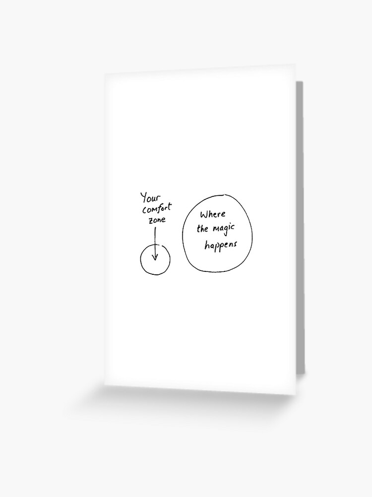 Your Comfort Zone And Where The Magic Happens Greeting Card By