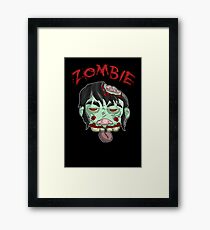 zombie music(less) print... Framed Print