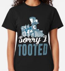 Retro Steam Engine Sorry I Tooted Funny Classic T-Shirt