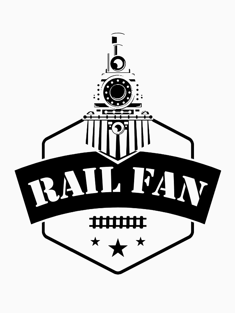 Retro Style Railfan Locomotive Steam Engine Fans by RivieraMojo