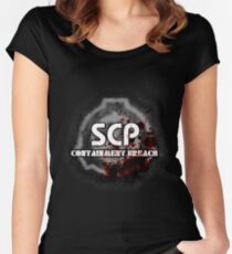 SCP Containment Breach Logo Women's Fitted Scoop T-Shirt