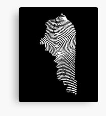 Kentucky-Heimatstaat-Fingerabdruck-Stolz Leinwanddruck