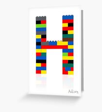 H Greeting Card
