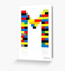 M Greeting Card