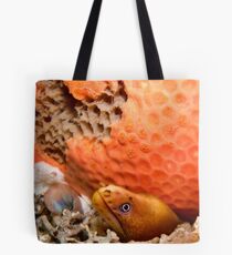 Green Moray Under Sponge Tote Bag