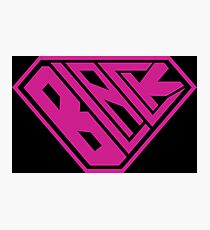 Black SuperEmpowered (Pink) Photographic Print