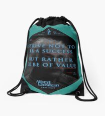Mochila de cuerdas Cita de: Albert Einstein sobre la creatividad - Camisetas, pósters, pegatinas y regalos