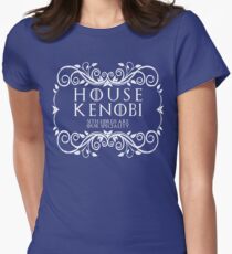 House Kenobi (white text) Women's Fitted T-Shirt