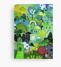 My Way Is Green Canvas Print