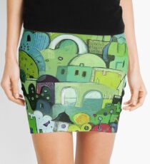 My Way Is Green Mini Skirt