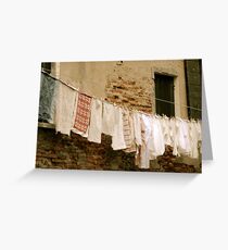 Washing day Greeting Card