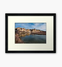 Winding Through Writing on Stone Framed Print