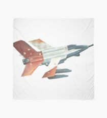 Red Tail Fighter Jet India Wall Mural Scarf