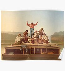 George Caleb Bingham- The Jolly Flatboatmen Poster