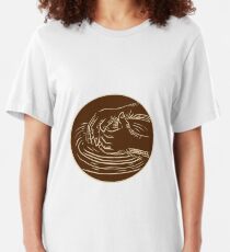 Hand Shaping Pottery Clay Etching Slim Fit T-Shirt