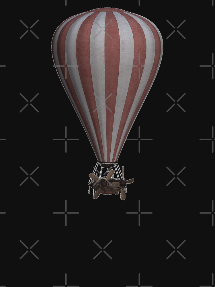 Steampunk Hot Air Balloon Airship Print by thespottydogg