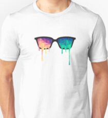 Abstract Polygon Multi Color Cubism Low Poly Triangle Design Unisex T-Shirt