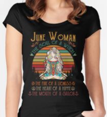 June Woman - Born in June - Queens are Born in June Women's Fitted Scoop T-Shirt
