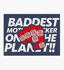 Limited Edition Baddest Mf'er On The Plant Tom Brady, New England Patriots 6 Rings, Tb12 Shirts, Mugs & Hoodies Photographic Print