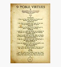 Lámina fotográfica 9 virtudes nobles