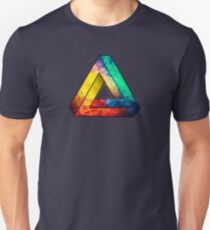 Abstract Multi Color Cubizm Painting Unisex T-Shirt
