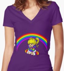 Brite Women's Fitted V-Neck T-Shirt