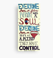 AJJ Hand Drawn Typography Metal Print