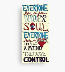AJJ Hand Drawn Typography Canvas Print
