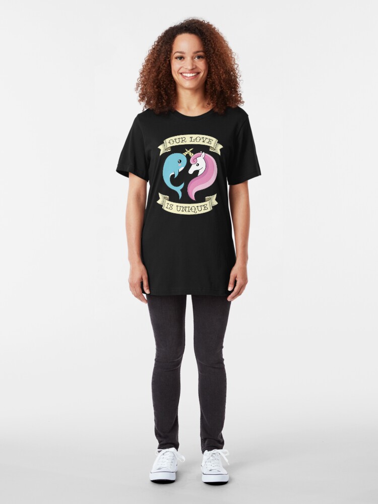 Alternate view of Unique Love Slim Fit T-Shirt