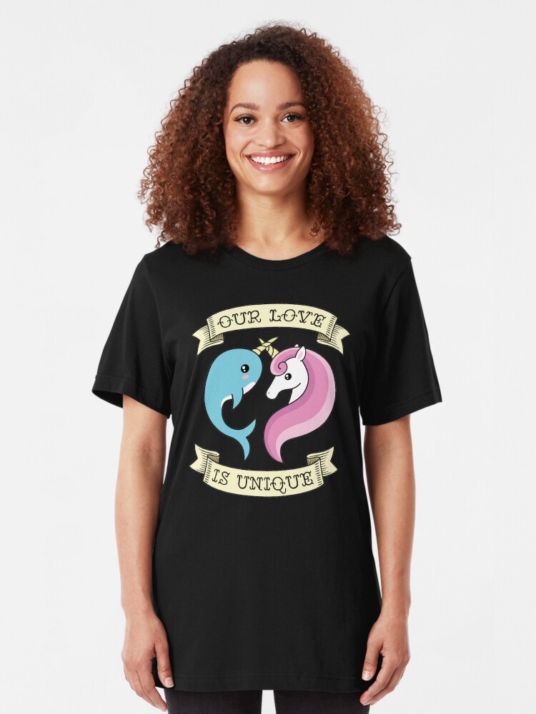 Alternate view of Unique Love Slim Fit T-Shirt