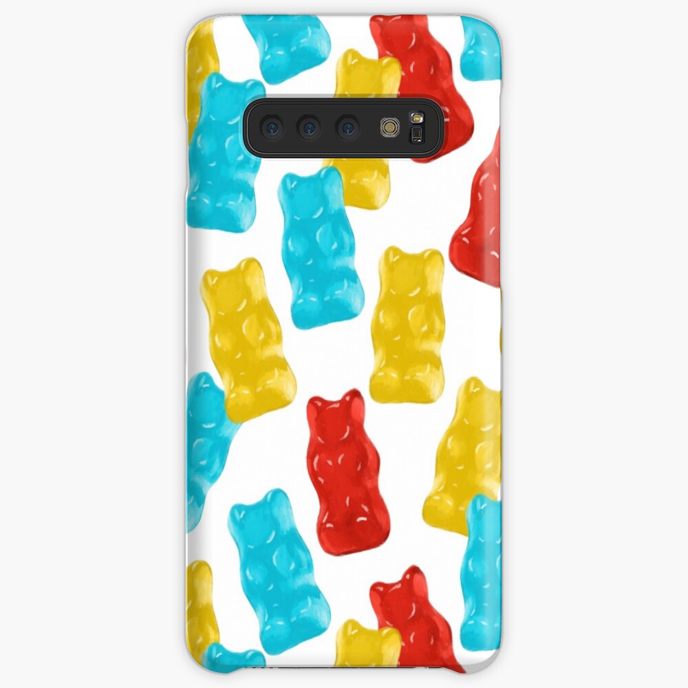 Blue, Red and Yellow Gummy Bear Candy Pattern Samsung Galaxy Snap Case