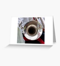 Blowing the Trumpet Greeting Card