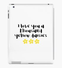 I love you a thousand yellow daisies iPad Case/Skin