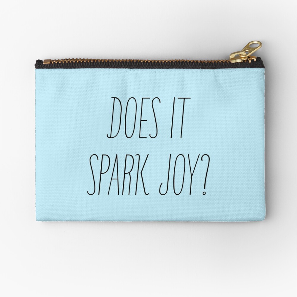 Does it spark joy? Marie Kondo Zipper Pouch
