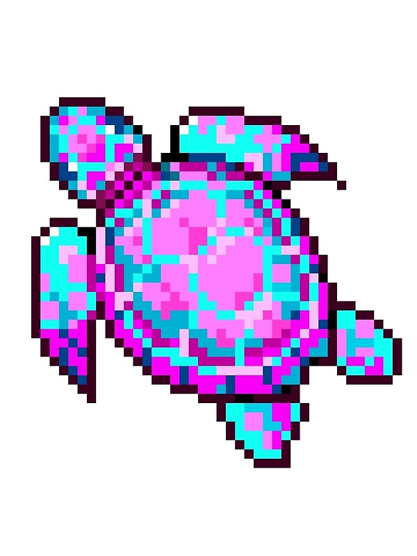 "Pixel Sea Turtle" by theCatghost | Redbubble