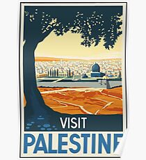 Besuchs-Palästina-Weinlese-Reise-Plakat Poster