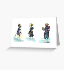 Sora's Evolution - Kingdom Hearts Greeting Card