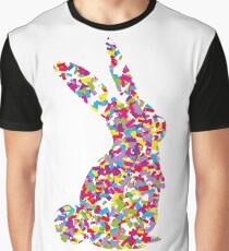 Hase Grafik T-Shirt
