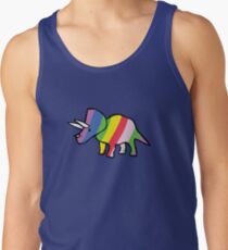Rainbow Triceratops Tank Top
