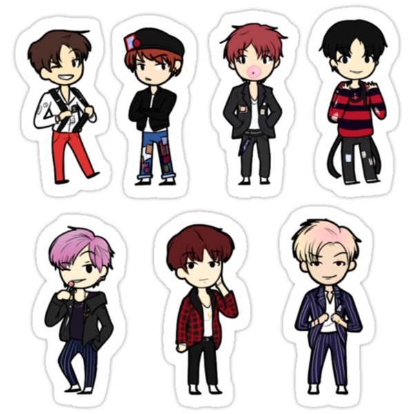 "BTS War of Hormones Sticker Set" Stickers by areluctanthero | Redbubble