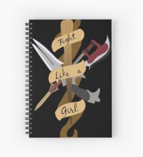 Fight Like A Girl Spiral Notebook