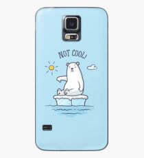 Polar Bear - Global Warming is not Cool! Case/Skin for Samsung Galaxy