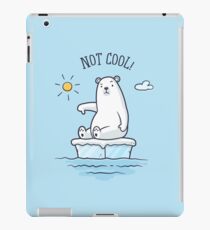 Polar Bear - Global Warming is not Cool! iPad Case/Skin