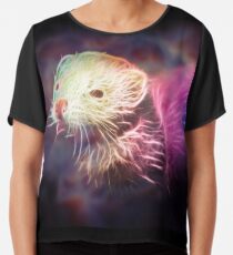 Space Nebula Ferret Chiffon Top