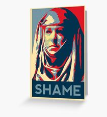 Shame Greeting Card