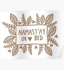 Namast'ay in bed Poster