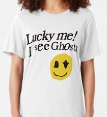 Lucky me I see Ghosts smiley Slim Fit T-Shirt